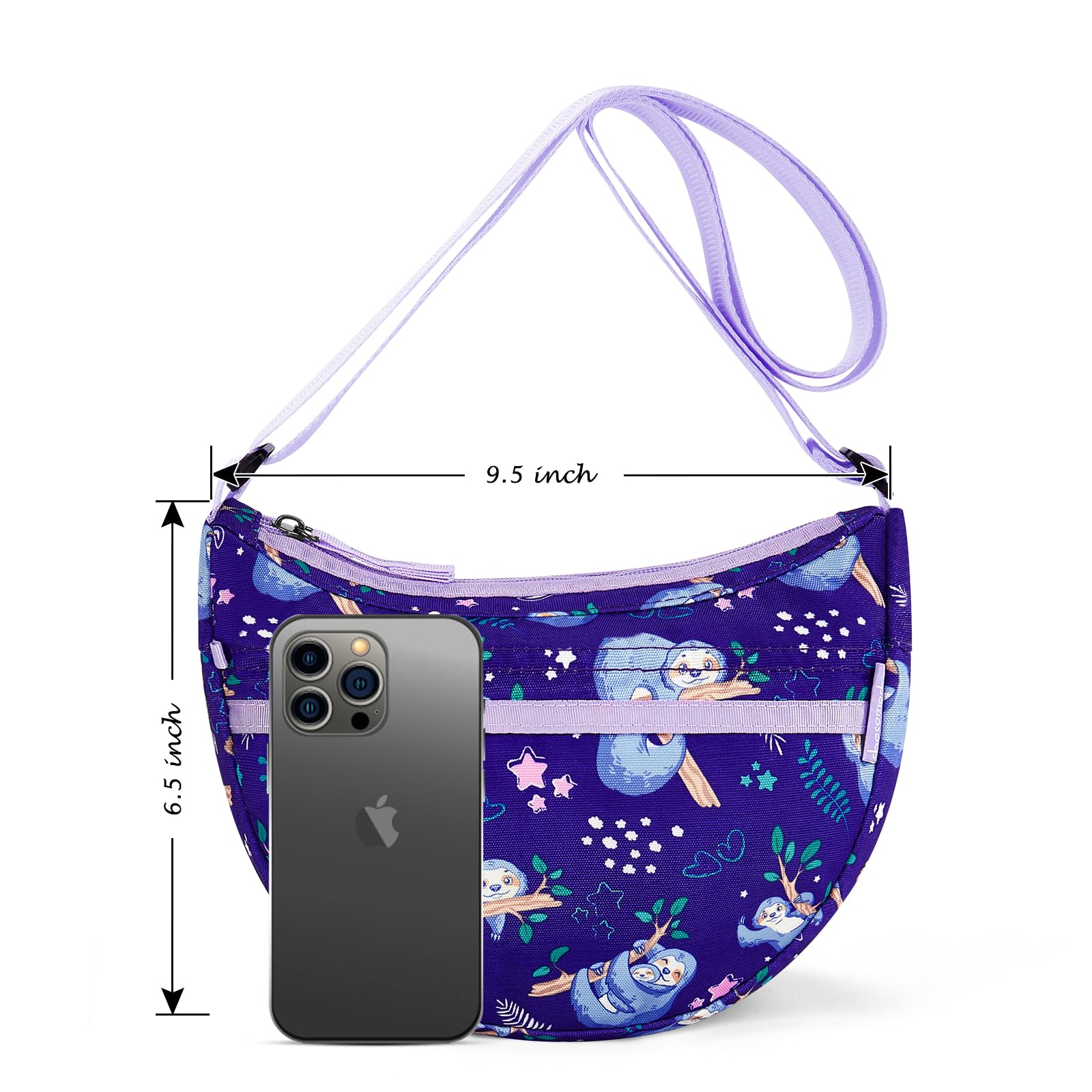 Stylish Choco Mocha Crossbody Purse for Girls - Fashionable Kids Shoulder Bag for School, Travel & Daily Use