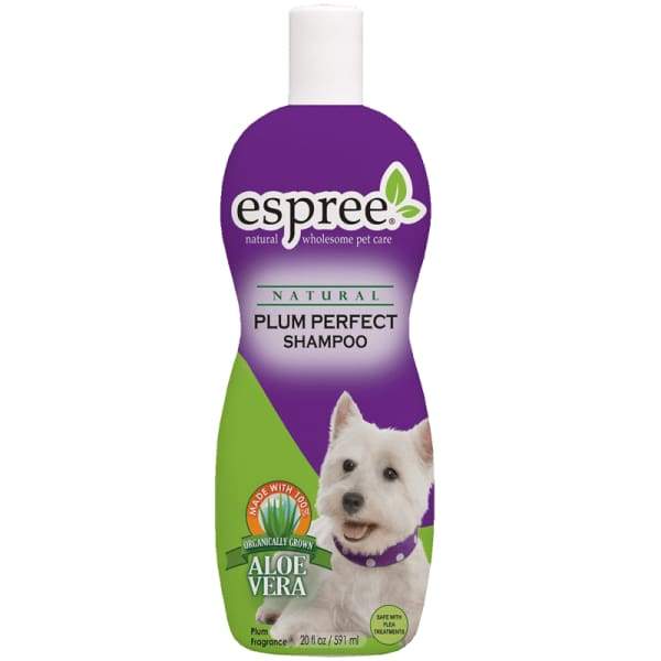 Espree Plum Perfect Shampoo for Dogs - 20oz Natural Formula for Shiny Coat & Healthy Skin | Gentle Cleansing for All Breeds & Sizes | Perfect for Bath Time & Grooming Routine