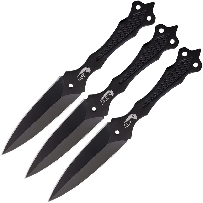 AB021B3: Professional Centerline Throwing Knives Set of 3 - Perfect for Target Practice, Outdoor Survival Training & Knife Throwing Competitions