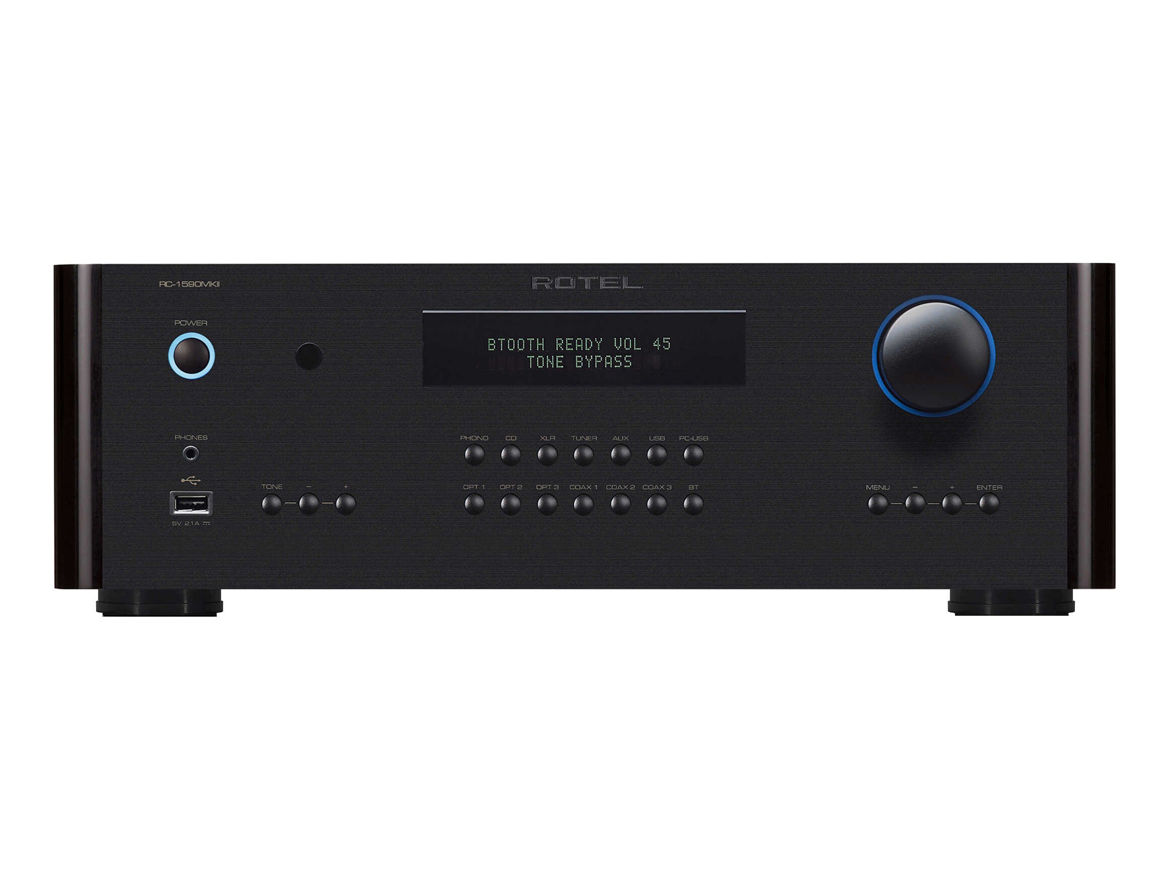 Rotel RC-1590MKII Stereo Preamplifier - High-End Audio Preamp with Phono Input for Vinyl Records & Home Theater Systems | Perfect for Audiophiles & Music Enthusiasts