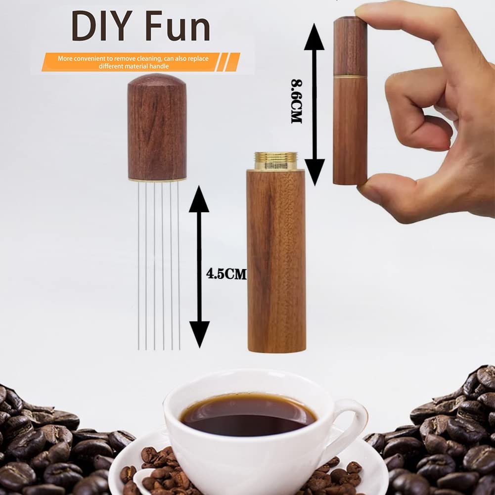 Premium WDT Coffee Distribution Tool - Espresso Stirrer & Tamper Needle Dispenser for Perfect Coffee Grounds | Barista Accessories for Home & Professional Use