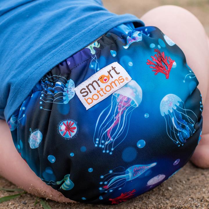Smart Bottoms Dream Diaper 2.0 - Organic Cotton Cloth Diaper for Babies | Eco-Friendly, Reusable & Absorbent | Perfect for Daycare, Travel & Overnight Use