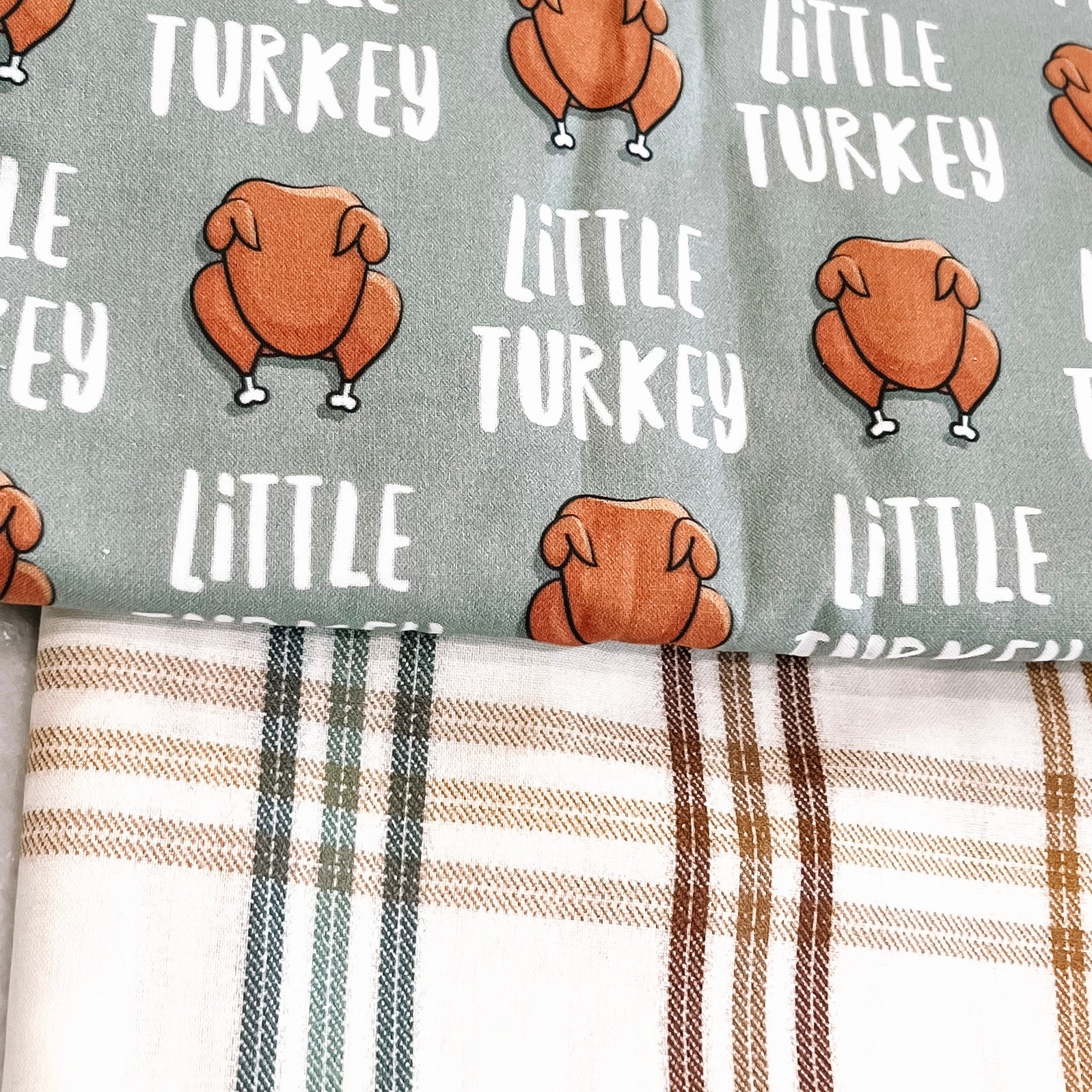 Little Turkey Plaid Reversible Bandana - Stylish Pet Accessory for Dogs & Cats - Perfect for Holidays, Parties & Outdoor Adventures