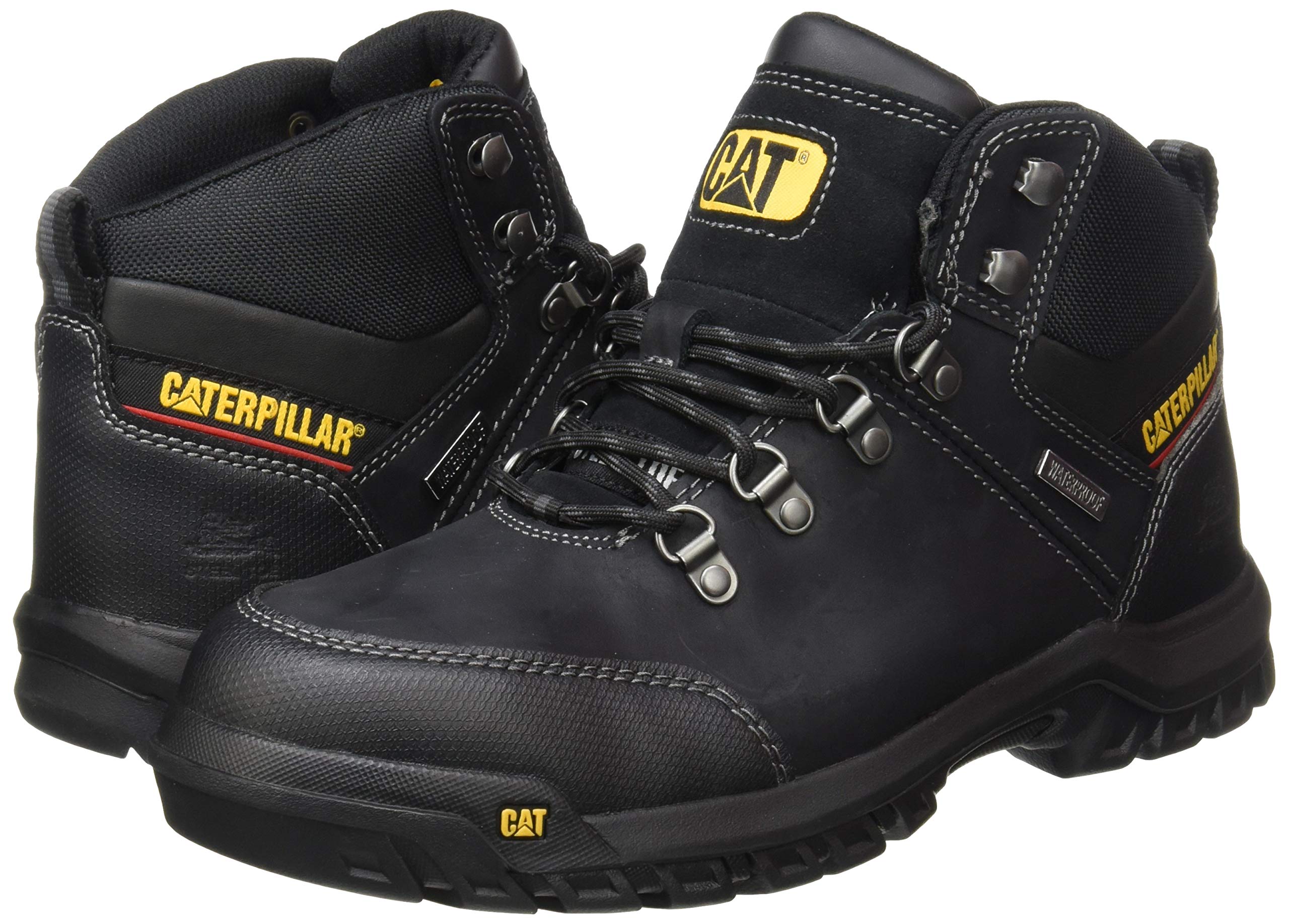 Caterpillar Men's Chukka Industrial Work Boots - Steel Toe, Slip Resistant, Comfortable for Construction & Warehouse Workers