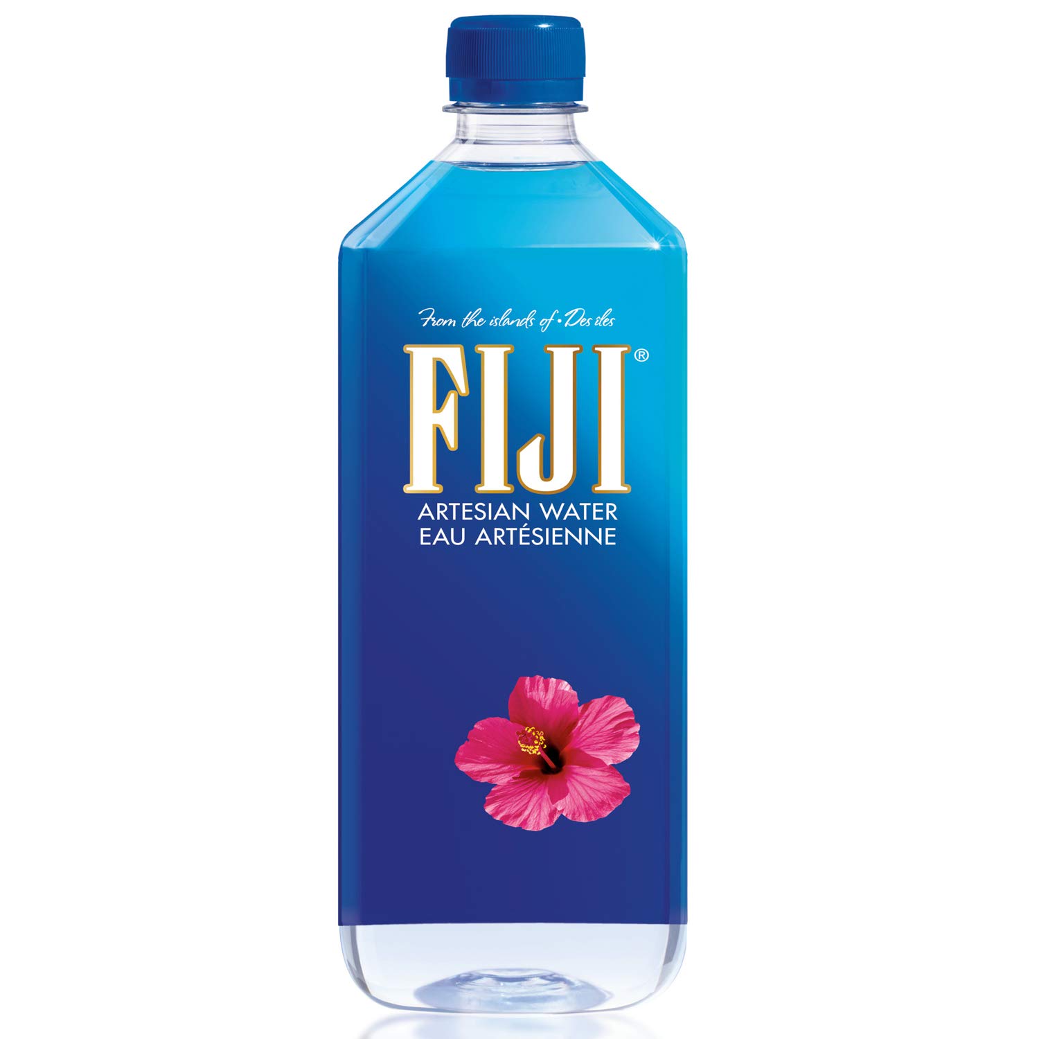 FIJI Natural Artesian Water 1L (33.8 fl oz) Bottle - Premium Alkaline Spring Water with Electrolytes for Hydration - Perfect for Gym, Office, Travel & Outdoor Activities
