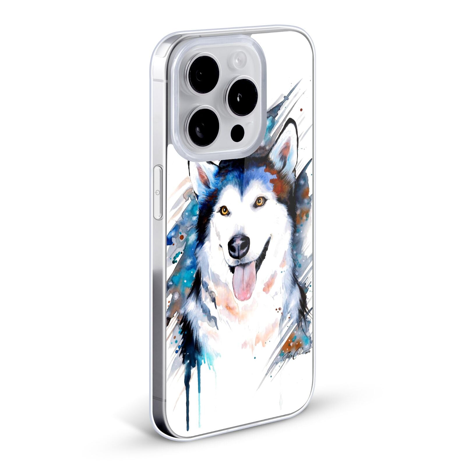Officially Licensed Pixie Cold Husky Animals Soft Gel Case for Apple iPhone XR - Cute Protective Phone Cover for Women, Teens, Gift Ideas | Work, School, Travel Use