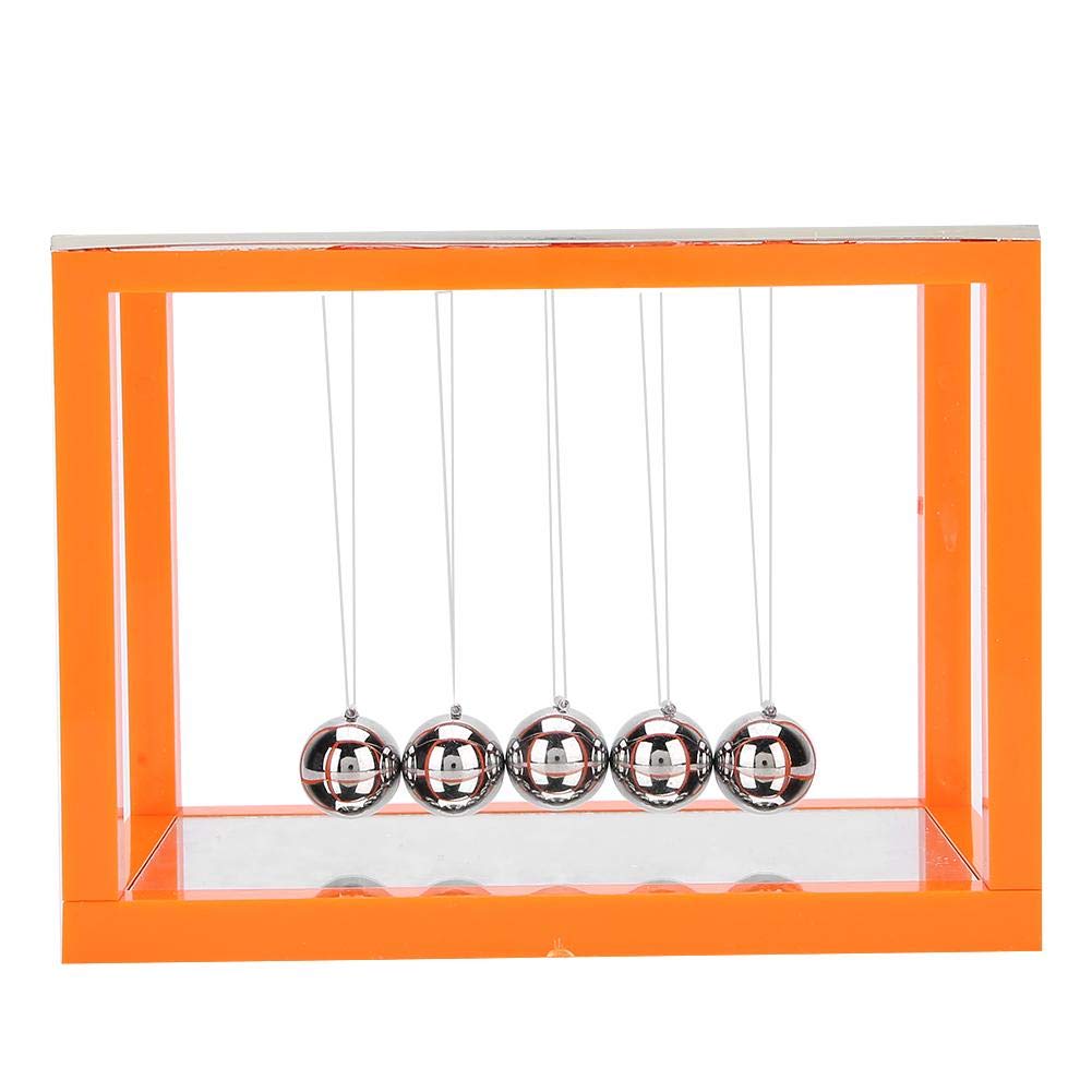 Biitfuu Newton's Cradle Balance Balls - Steel Pendulum Physics Desk Toy with Mirror Base for Office & Home Decor | Science Educational Gadget for Stress Relief & Focus | Perfect for Work Desks, Classroom Demonstrations & Meditation Spaces