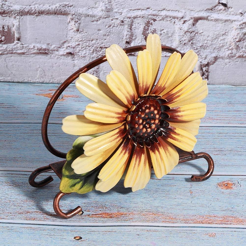 Rustic Sunflower Farmhouse Napkin Holder for Table - Decorative Kitchen Organizer for Paper Napkins | Perfect for Dining Room, Kitchen Decor, and Farmhouse Style Home