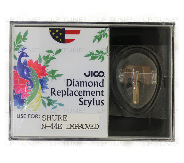 Shure N44E Replacement Stylus by JICO - High-Quality Improved Needle for Turntables & Record Players - Perfect for Vinyl Enthusiasts & DJs in the US