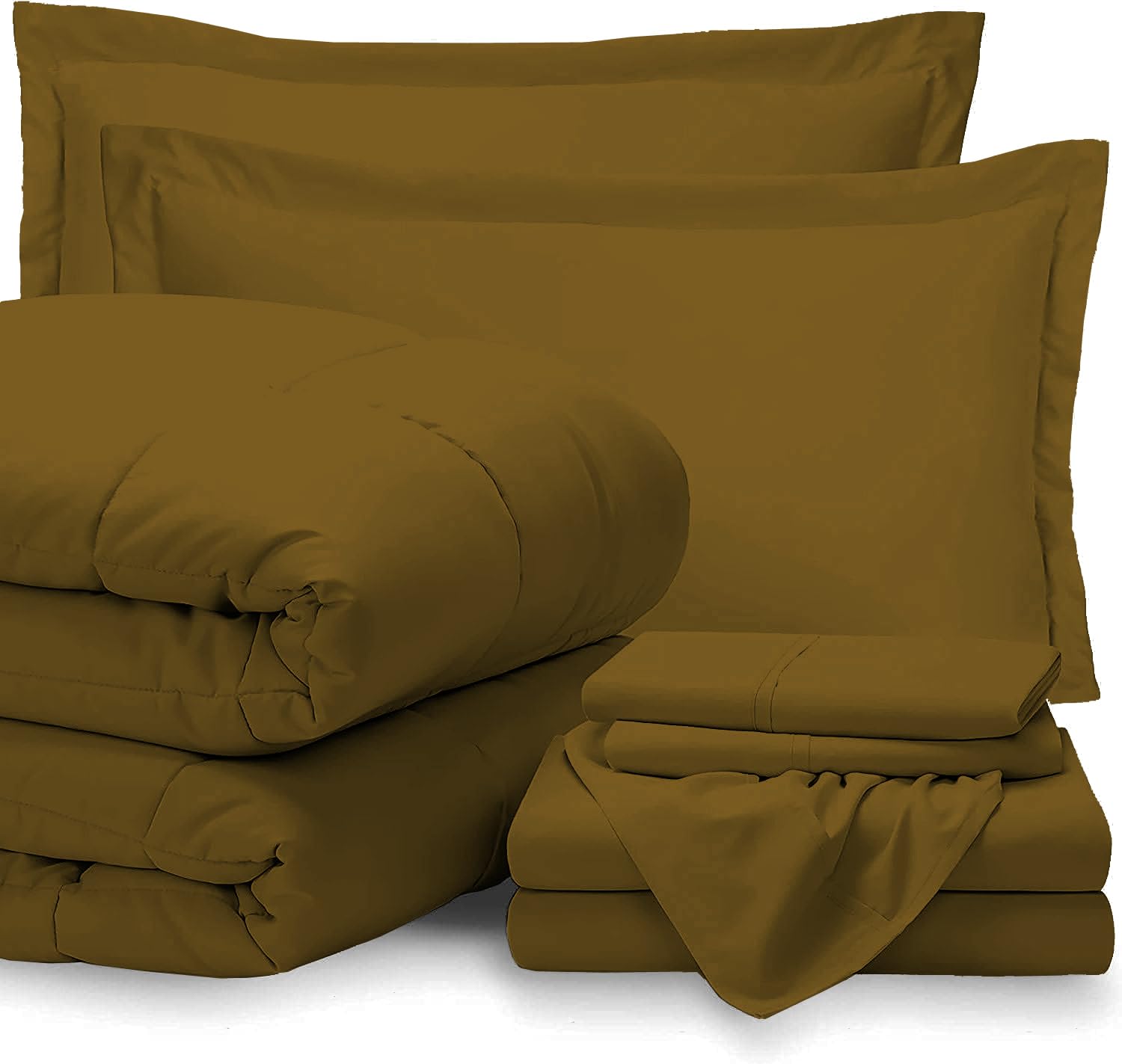 Premium 7-Piece Egyptian Cotton Comforter Set - 800 Thread Count, Super Soft & Breathable, 18