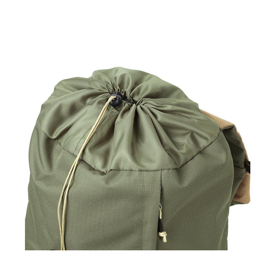 HELLOLULU Saro Utility Flap Backpack - Durable Molive Drab Tactical Backpack for Hiking, Travel & Outdoor Adventures