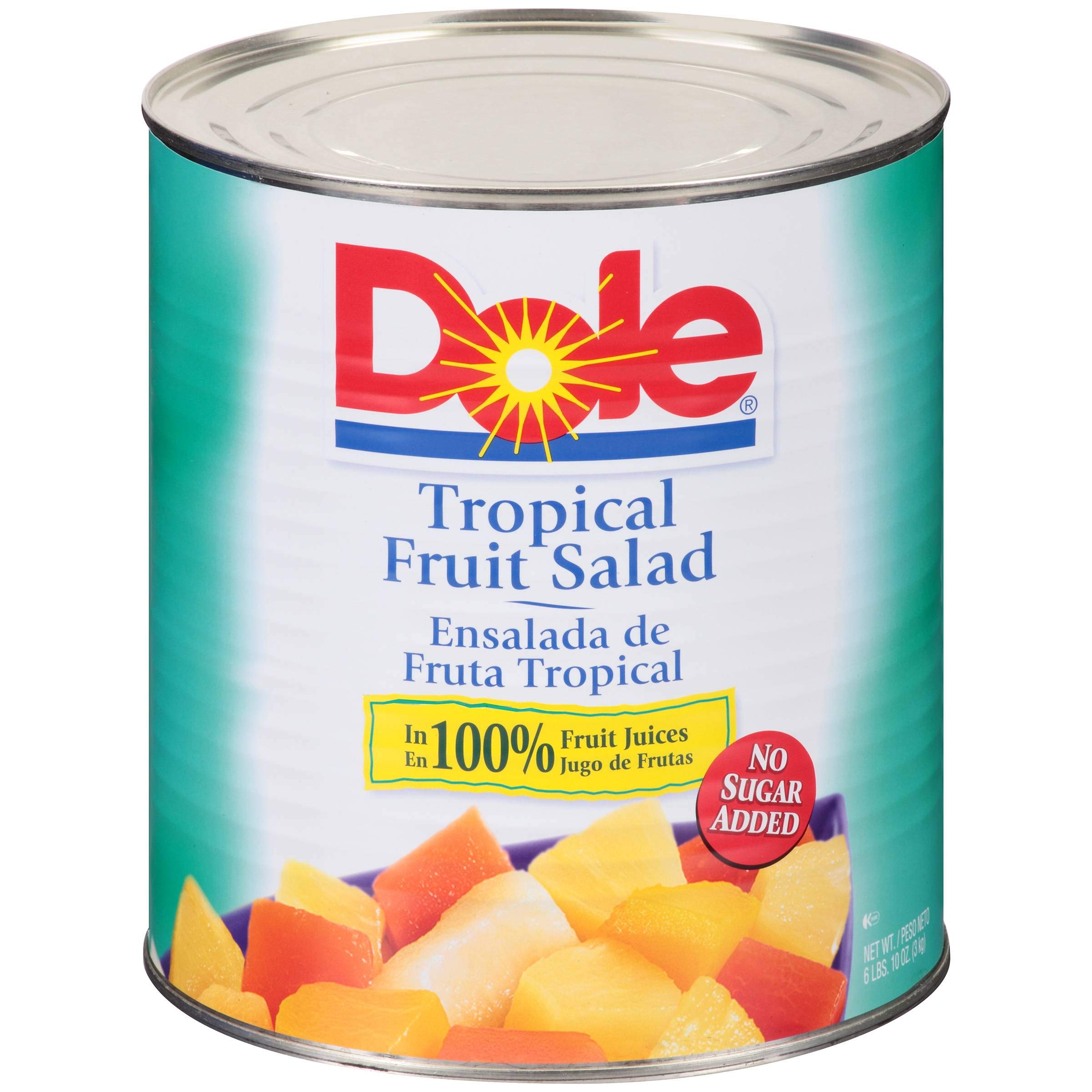 Dole Tropical Fruit Salad, 106 Ounce (6-Pack) | Canned Mixed Fruits in Syrup | Perfect for Smoothies, Desserts & Healthy Snacks