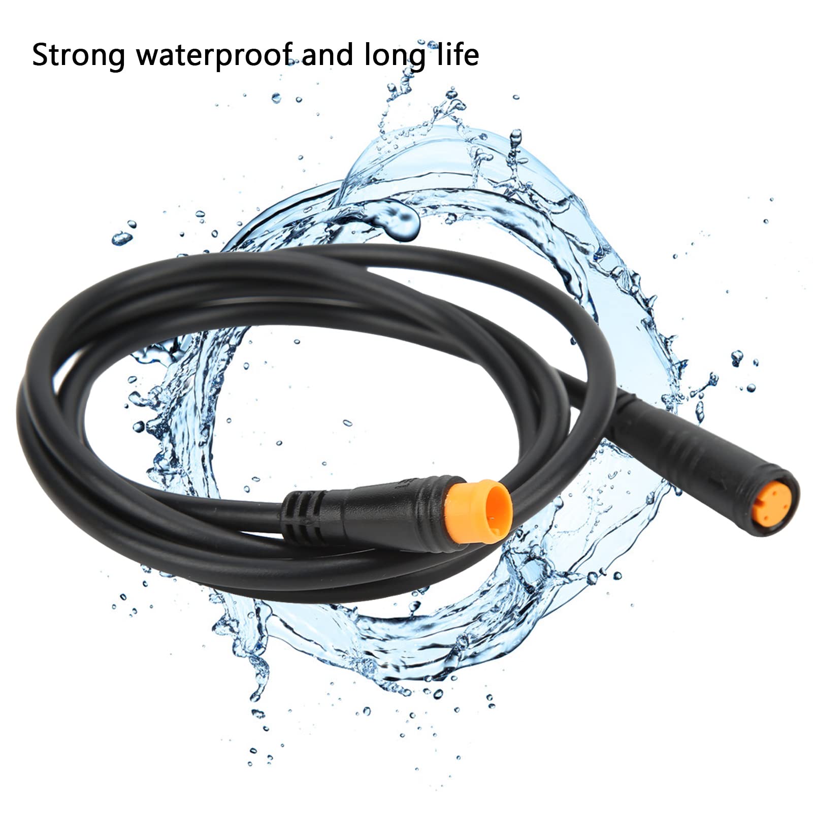Alomejor 3 Pin Thumb Throttle Extension Cable - 12 Inch Electric Connector for E-Bike, Scooter & ATV - Durable Waterproof Accessory for Outdoor Riding & Off-Road Adventures