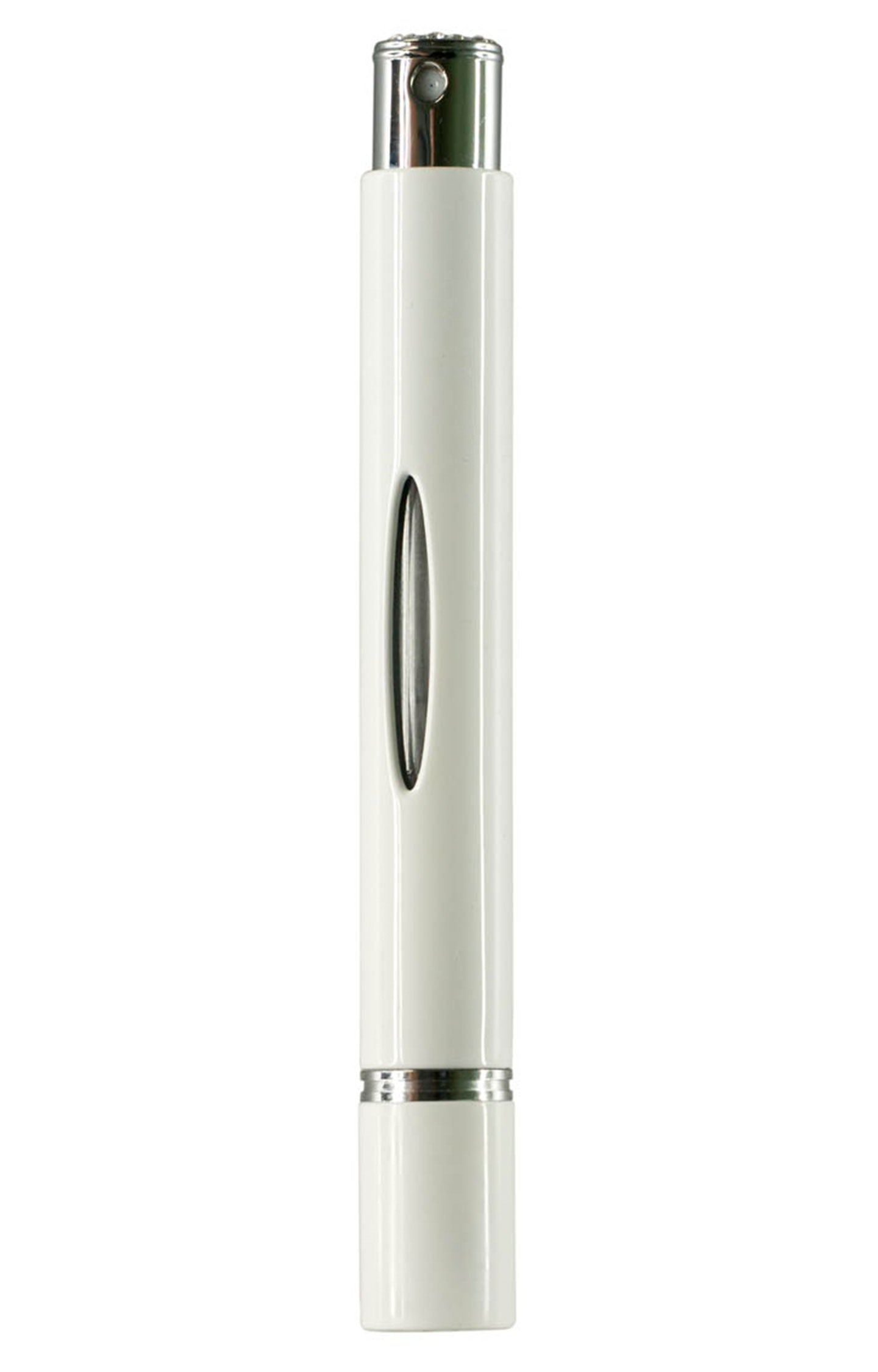 Luxury Caseti Bev White Travel Perfume Atomizer with Swarovski Crystals - Portable Refillable Perfume Spray Bottle for Women, Perfect for Travel, Gym, and On-the-Go Touch Ups