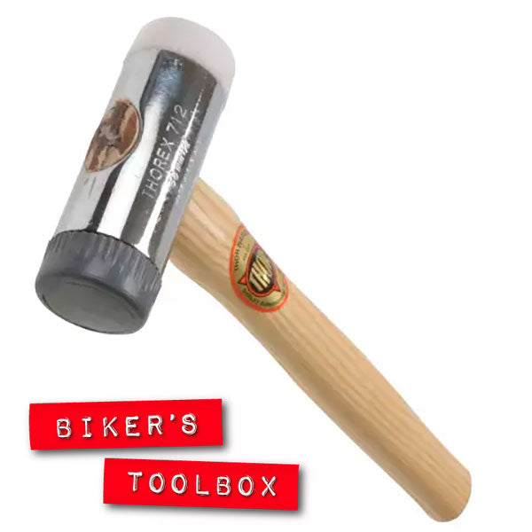 24oz Rubber and Nylon Faced Hammer - Durable Construction for Woodworking, Metalworking & DIY Projects - Perfect for Home Improvement, Carpentry and Automotive Repairs
