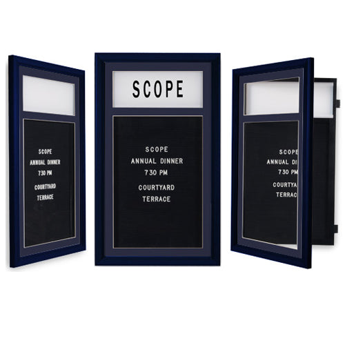 Designer Wood Framed Letter Board with Swing Open Frame - Customizable Message Board in 6 Sizes | Perfect for Home Decor, Office Signs, and Wedding Announcements