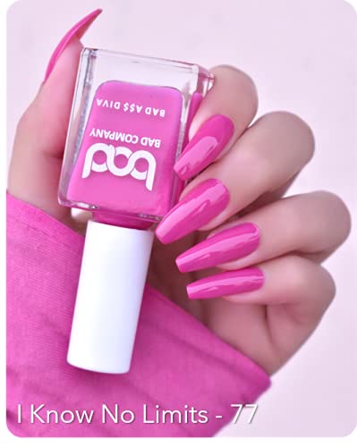 BAD COMPANY Non-Toxic Nail Polish Set - Long Lasting, Chip Resistant Nail Enamel - 2 Pack (10ml Each) - Perfect for Weddings, Parties & Special Occasions