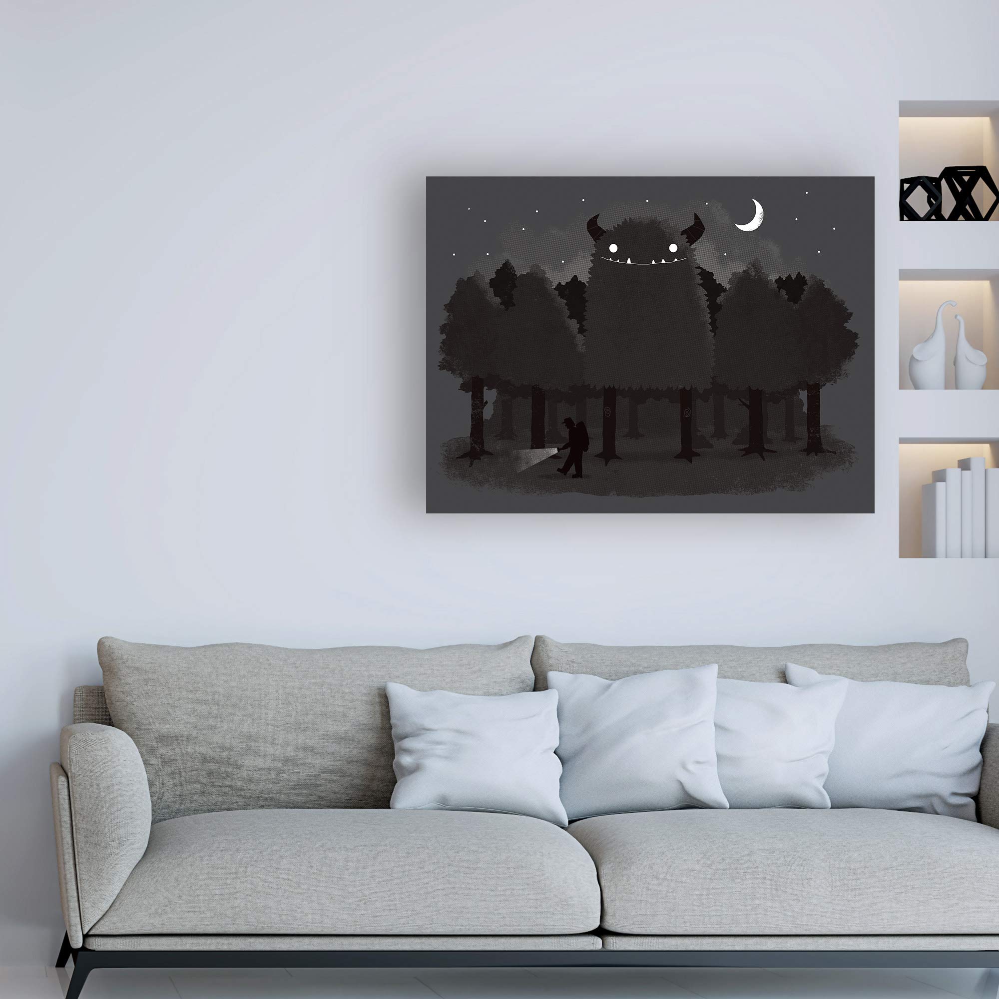 Michael Buxton Monster Hunting Fine Art Print - 35x47 Inches - Premium Wall Decor for Living Room, Bedroom & Office - Perfect Gift for Fantasy Art Lovers