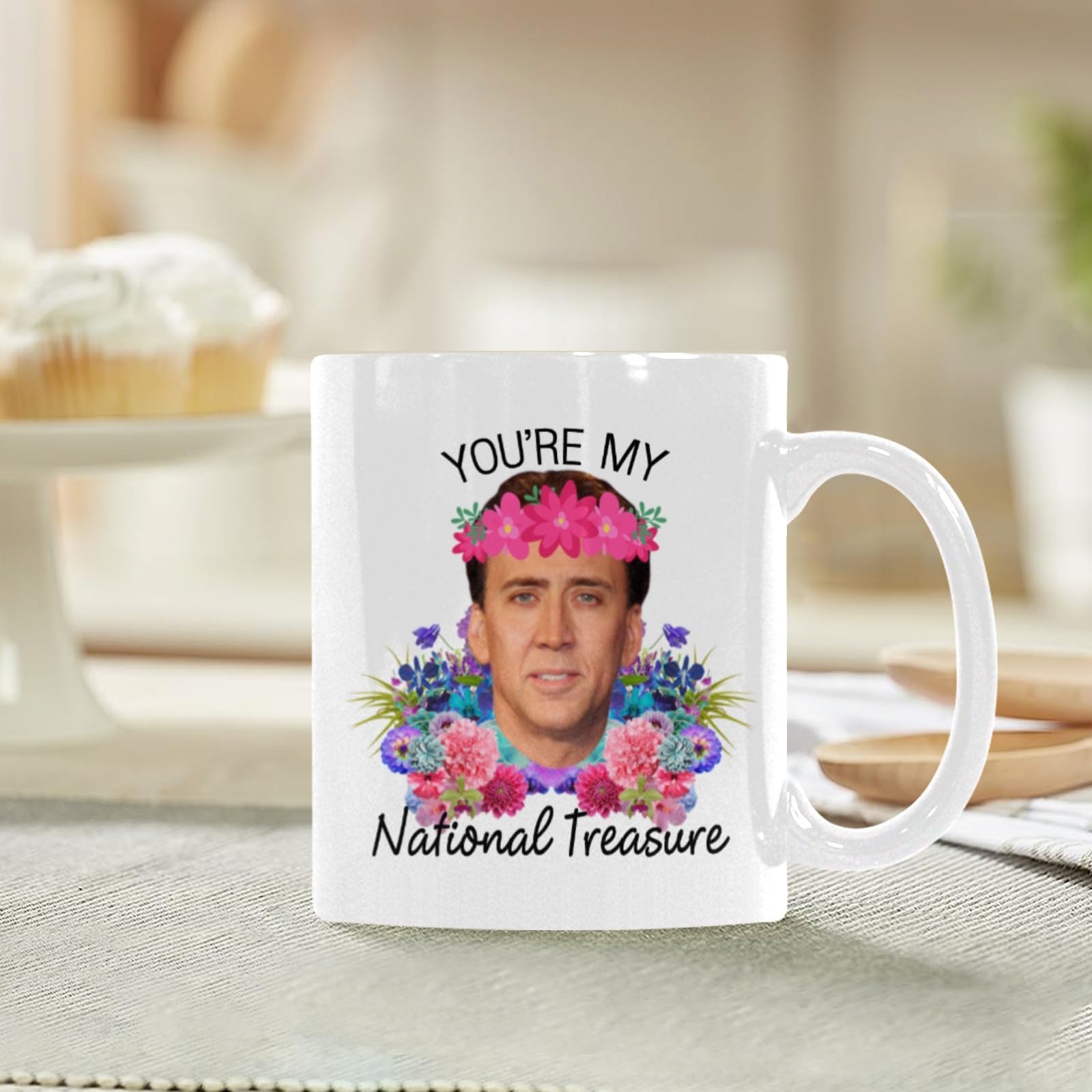 11oz Coffee Mug for Coffee Lovers - 'You're My National Treasure' Tea Cup - Perfect for Office, Home & Gift Giving