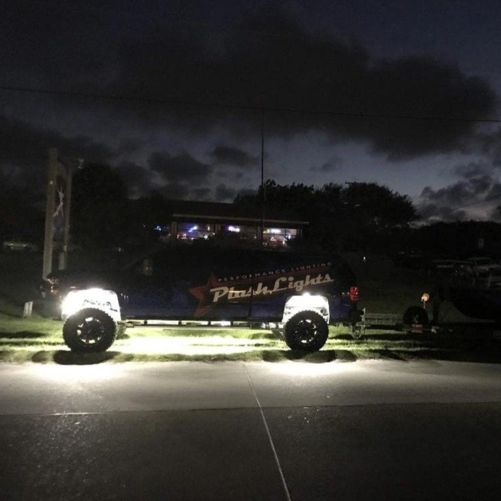 ROCK LIGHT with Black Housing and White LED - Outdoor Landscape Lighting for Gardens, Pathways, and Driveways