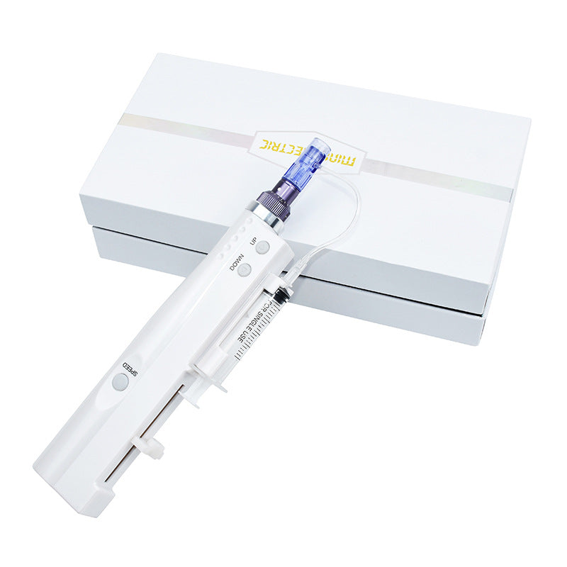 Rechargeable Handheld Portable Electric Micro Needle Derma Roller for Skin Care - At-Home Facial Treatment & Anti-Aging Solution