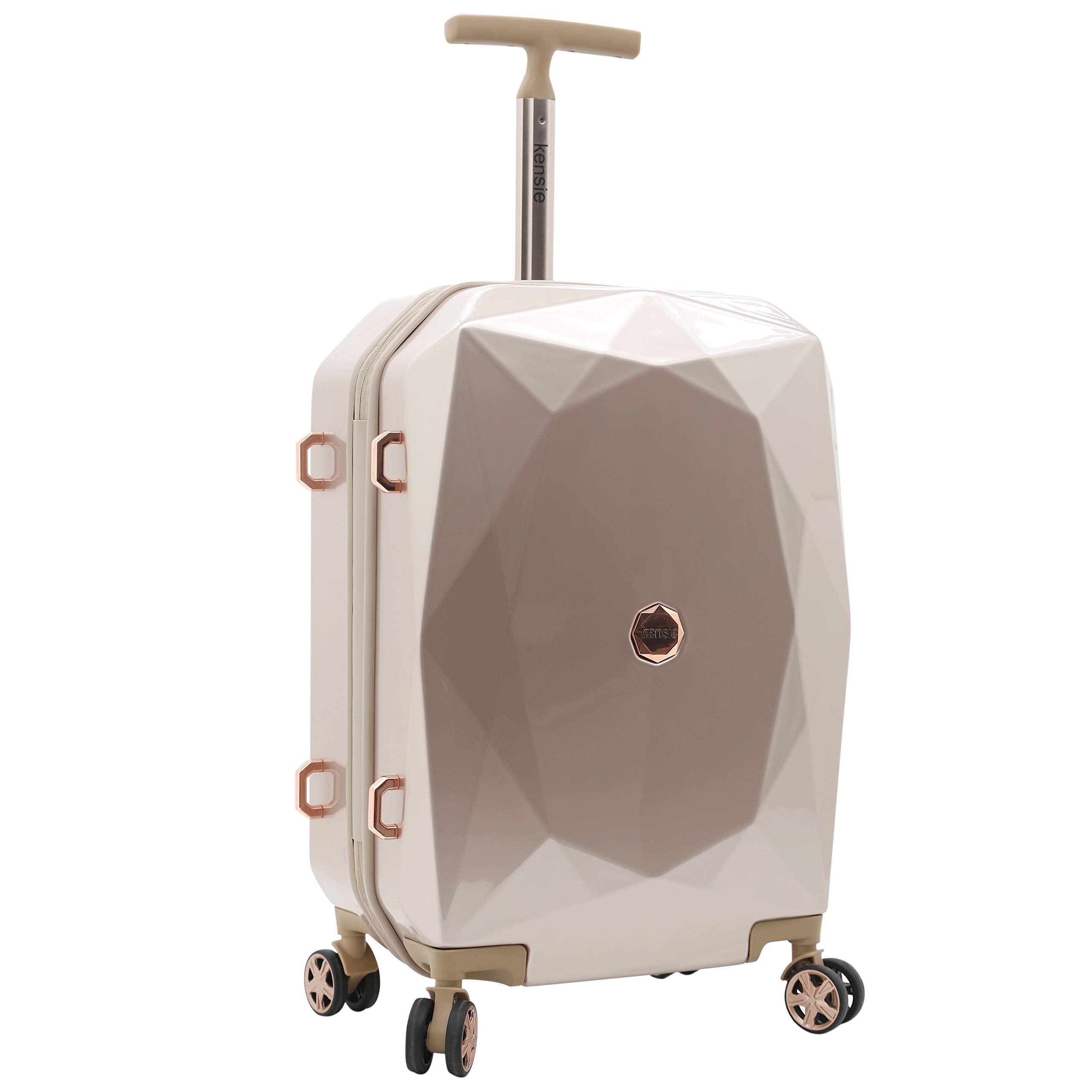Kensie Women's Rose Gold Gemstone Luggage 2-Piece Set (28
