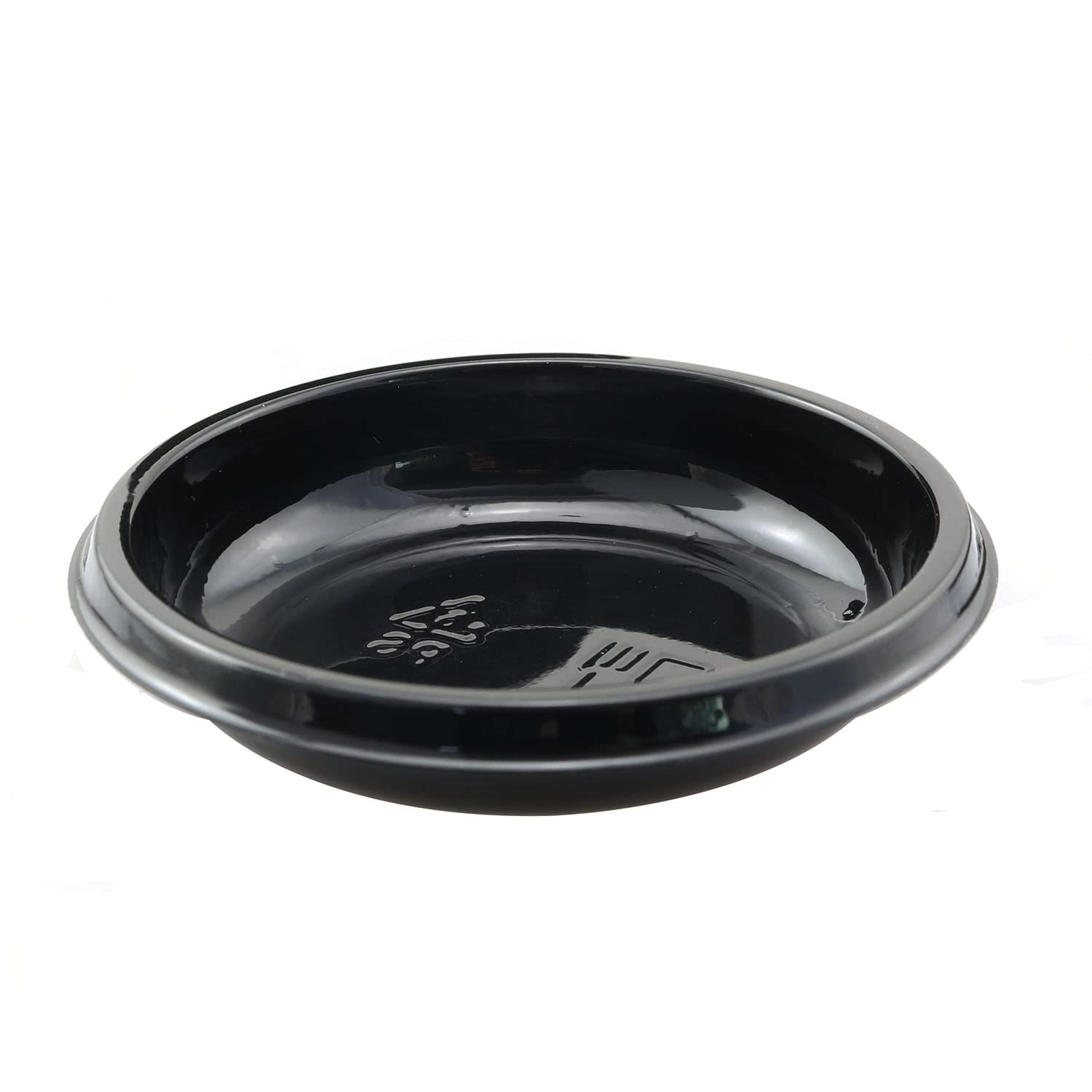 30-Pack Black Round Plastic Disposable Sauce Dishes - Small Dipping Bowls for Soy Sauce, Condiments, Soup & Seasoning - Perfect for Home, Restaurants, Parties & Catering Events