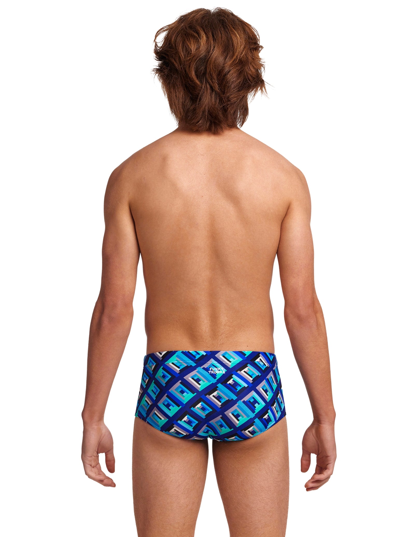 Boys' Quick-Dry Blue Bunkers Sidewinder Swim Trunks - Comfortable Beach & Pool Swimwear for Kids | Perfect for Swimming, Water Sports & Summer Vacations