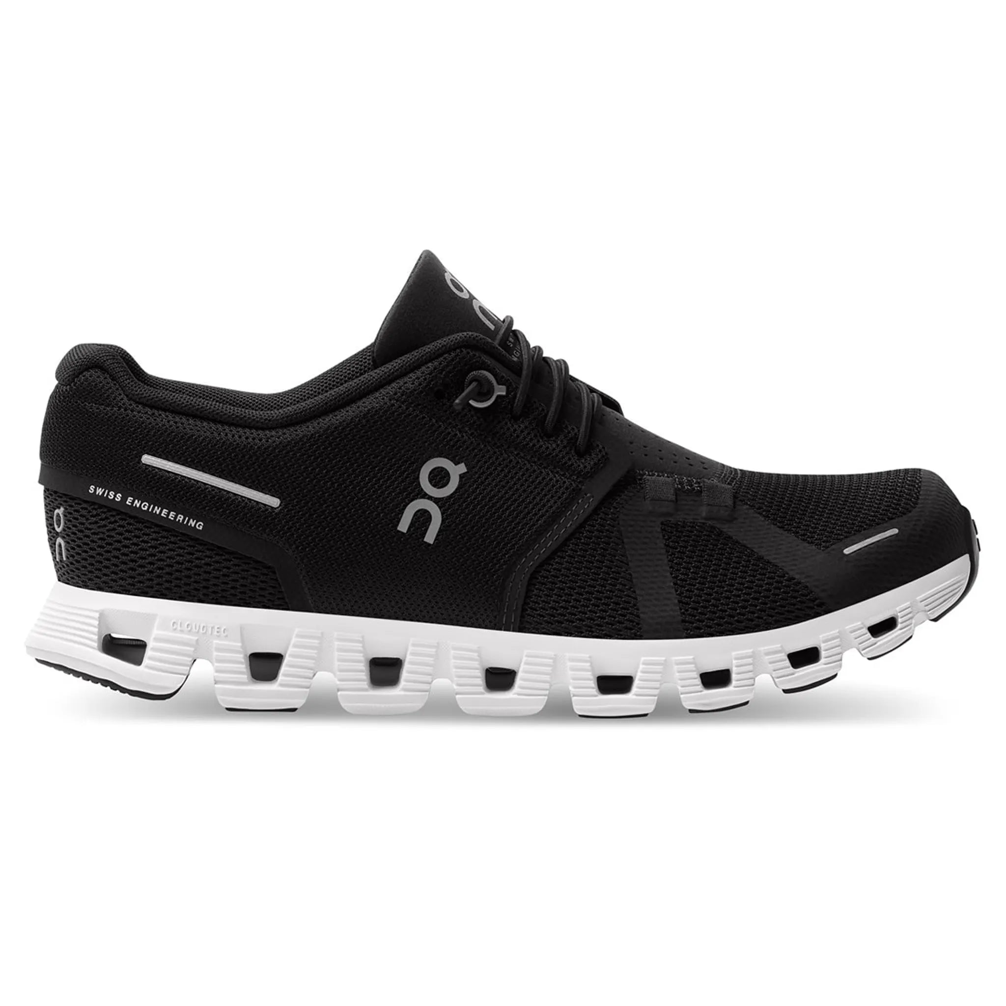On Running Cloud 5 Women's Running Shoes - Black & White | Lightweight Comfort for Road Running & Gym Workouts