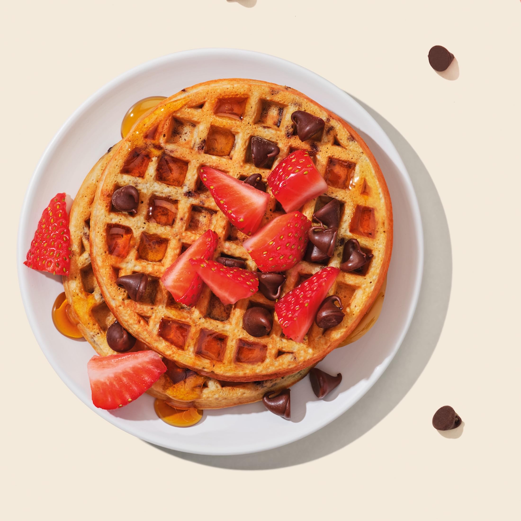 Banza Chocolate Chip Chickpea Waffles - High Protein, Gluten Free, Low Carb Frozen Waffles (8oz) | Perfect for Quick Breakfast, Healthy Snacks & Kids Lunch Boxes