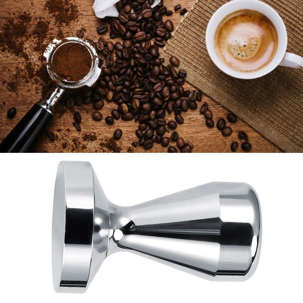 Premium Food Grade Stainless Steel Coffee Tamper - Barista Espresso Press Tool for Home & Professional Use - Perfect for Coffee Beans, Grounds & Espresso Making