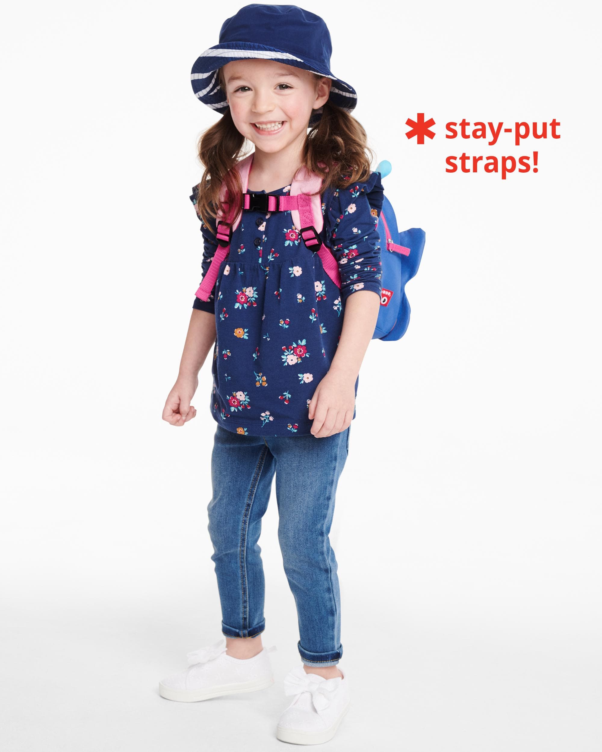 Skip Hop Zoo Mini Backpack with Safety Harness for Toddlers - Cute Animal-Themed Kids Travel Bag for Daycare, Preschool & Outdoor Adventures