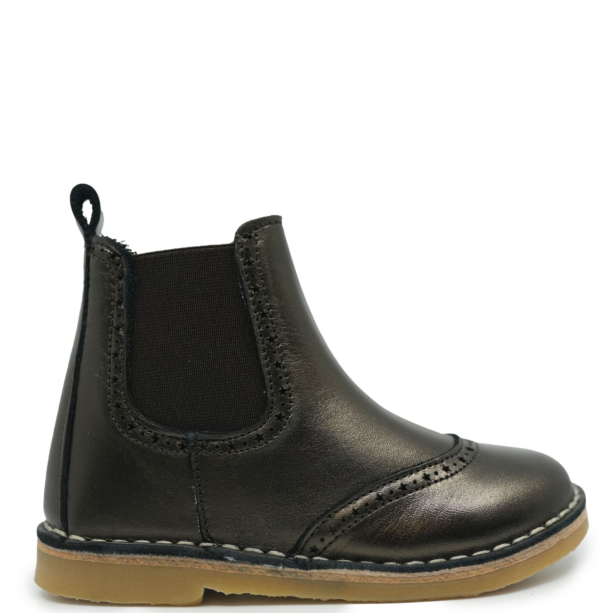 Petit Nord Women's Bronze Metallic Ankle Boots - Stylish Winter Fashion for Casual Outings & Office Wear
