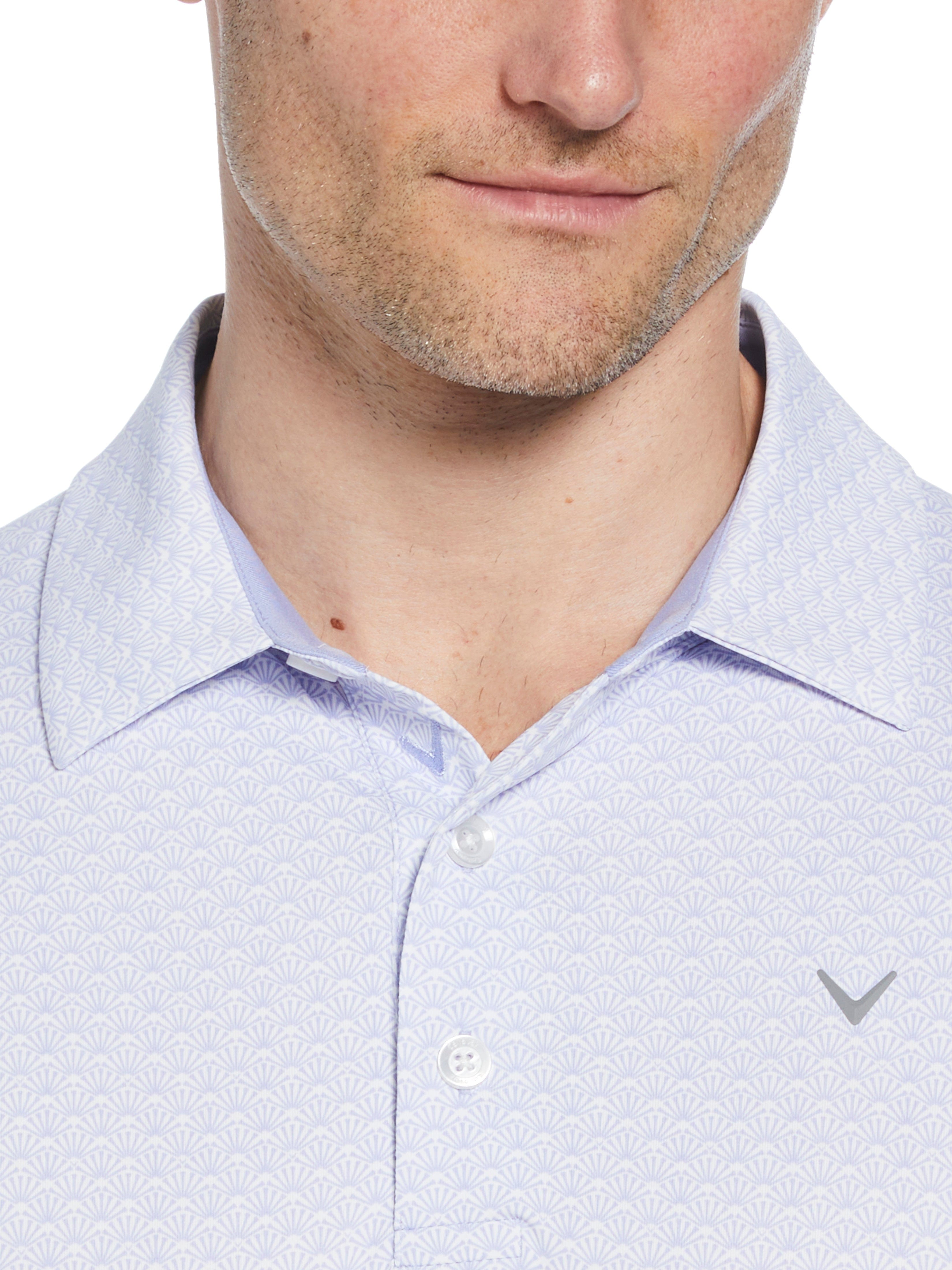 Men's Stylish Golf Polo Shirt with Trademark Print - Breathable & Comfortable for Golf, Casual Wear & Outdoor Activities
