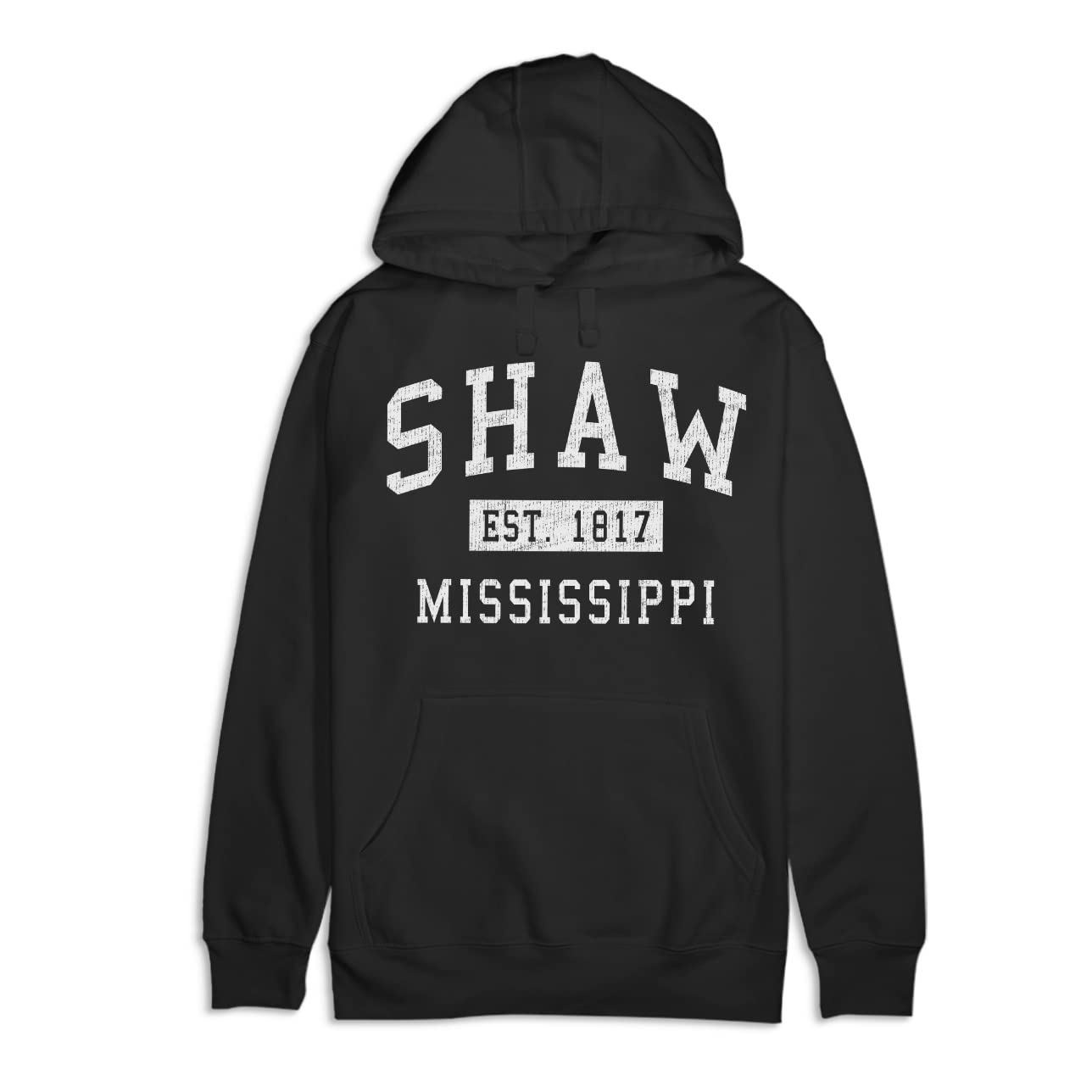 Premium Cotton Hoodie - Hometown Apparel Shaw Mississippi Classic Established | Soft & Comfortable Pullover for Men & Women | Perfect for Casual Wear, Street Style & Outdoor Activities