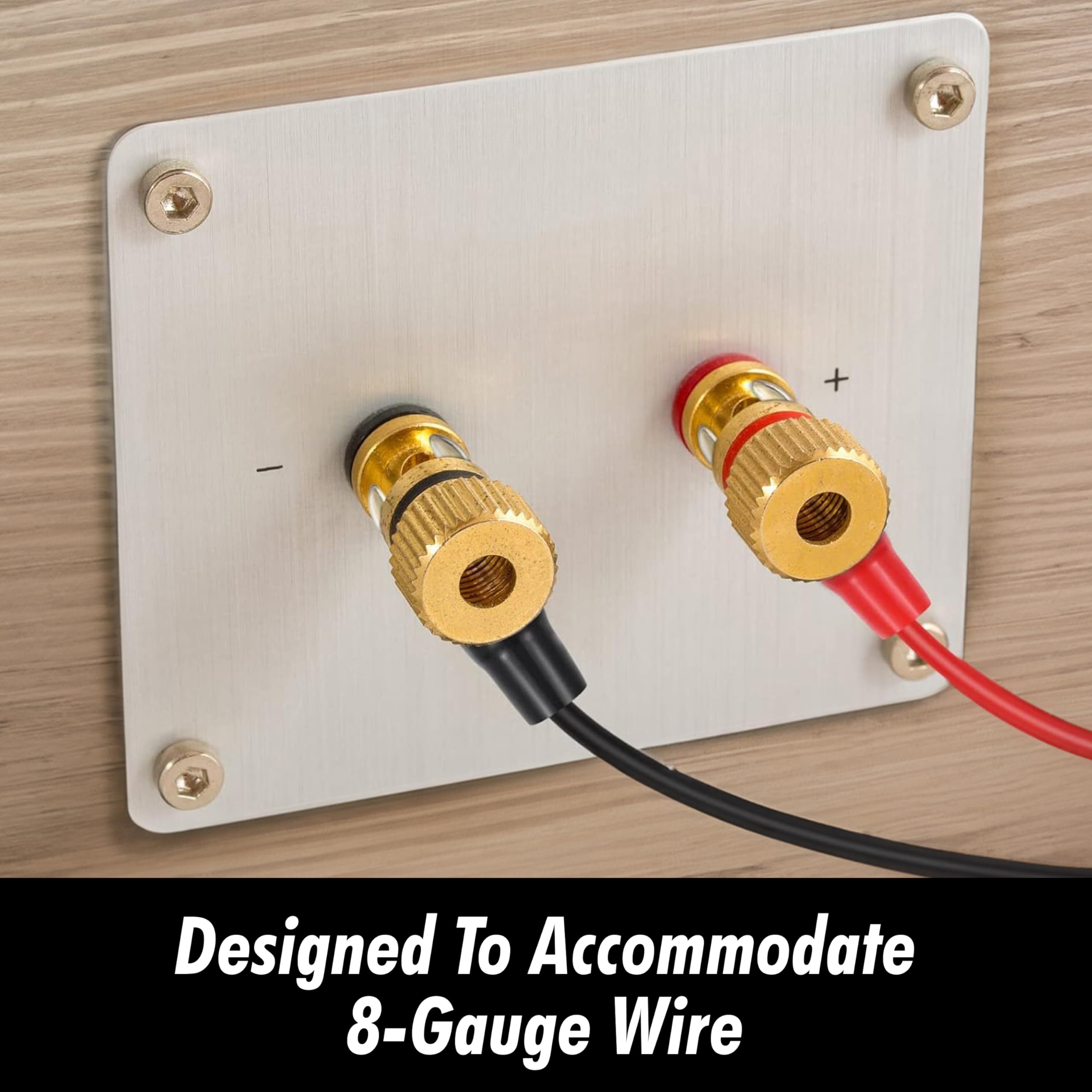 InstallGear AWG Tinned Pure Copper Ring Terminals with Heat Shrink - 10-Pack 8 Gauge Wire Connectors for Marine, Automotive & Solar Electrical Systems