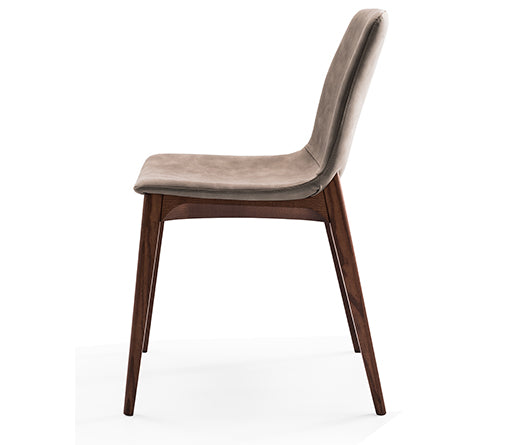 BUSETTO Italian Made S062 Dining Chairs & S061A Armchair Set - Premium Leather Upholstered Modern Dining Room Furniture for Home & Restaurant Use