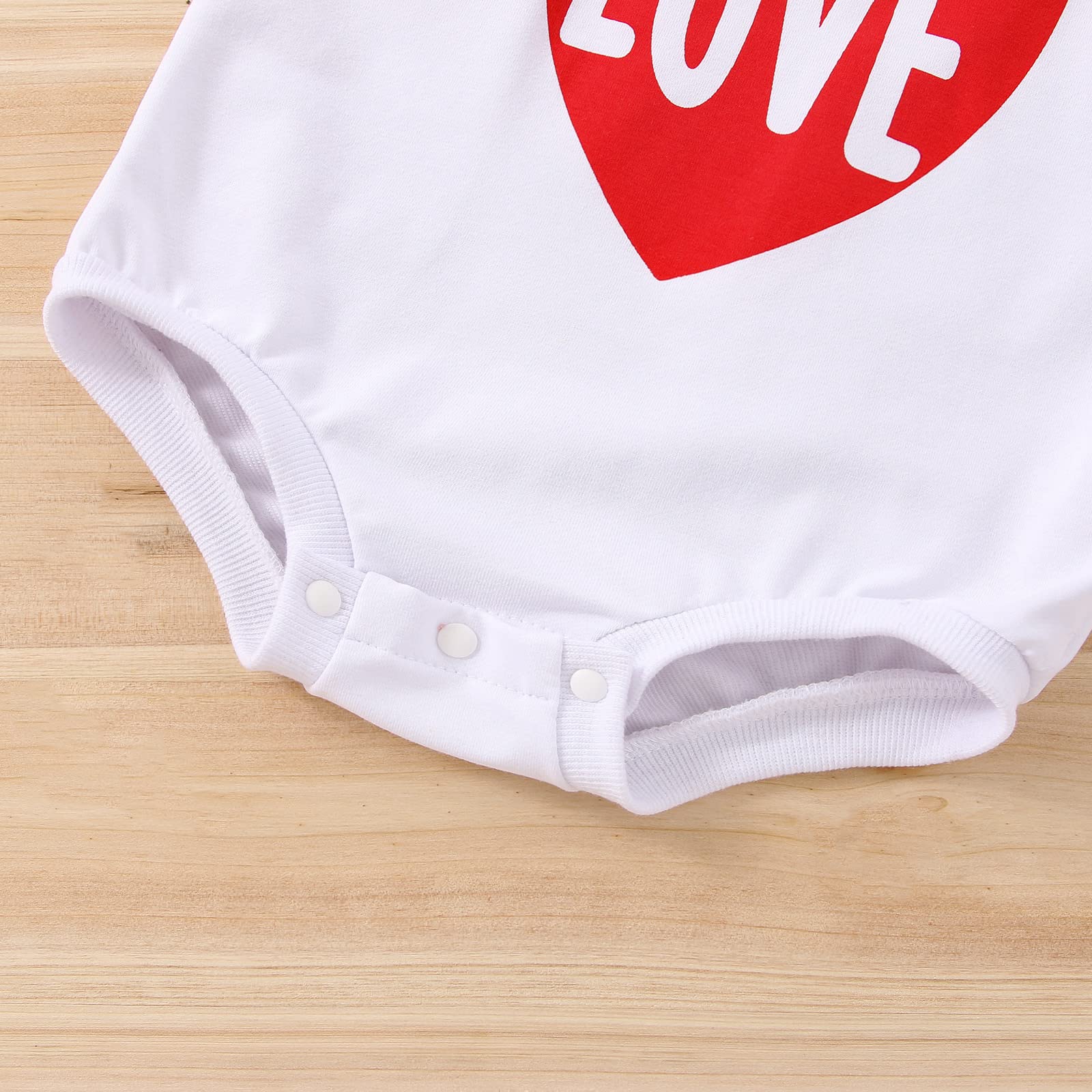 BOIBOKOKO Baby Valentine's Day Outfit - Cute Long Sleeve Waffle Knit Romper Jumpsuit for Boys & Girls | Perfect for Holiday Photos, Family Gatherings & Special Occasions