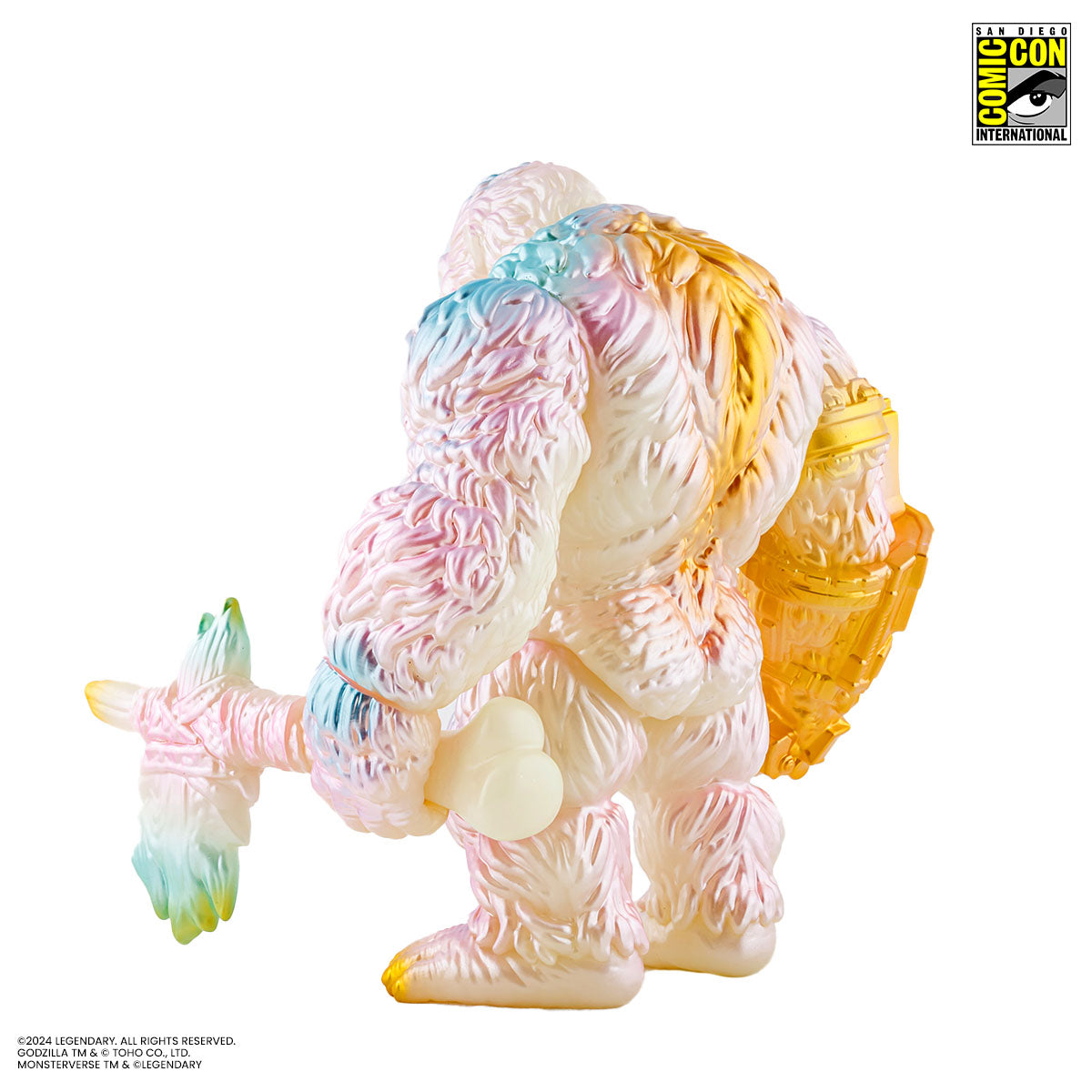 Godzilla vs Kong: The New Empire Kong Soft Vinyl Collectible Figure - Cherry Blossom Glow in The Dark Edition - Perfect for Movie Fans, Anime Collectors & Home Decor Display
