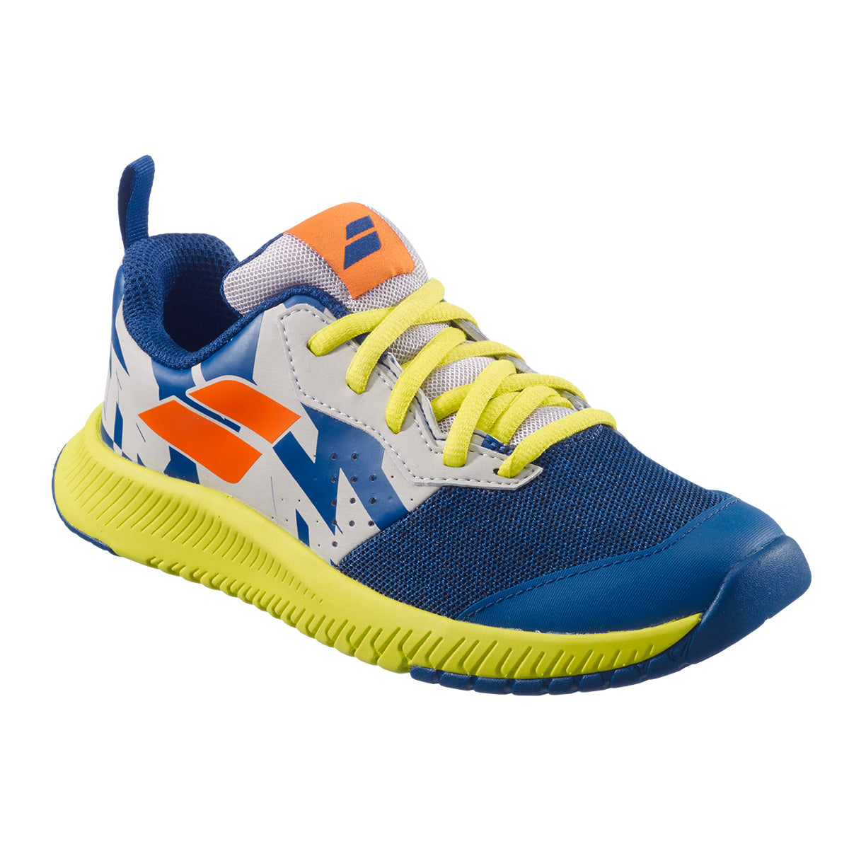 Babolat Pulsion AC Junior Tennis Shoes for Kids - Lightweight & Durable Dark Blue/Yellow Sneakers - Perfect for Tennis Training & Court Play