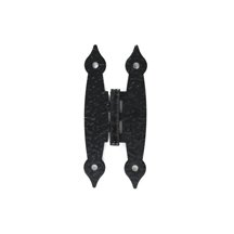 Colonial Black H-Hinges - 200 Pack Heavy Duty Door Hinges for Cabinets, Furniture & DIY Projects - Rust-Resistant Hardware for Home Improvement & Woodworking