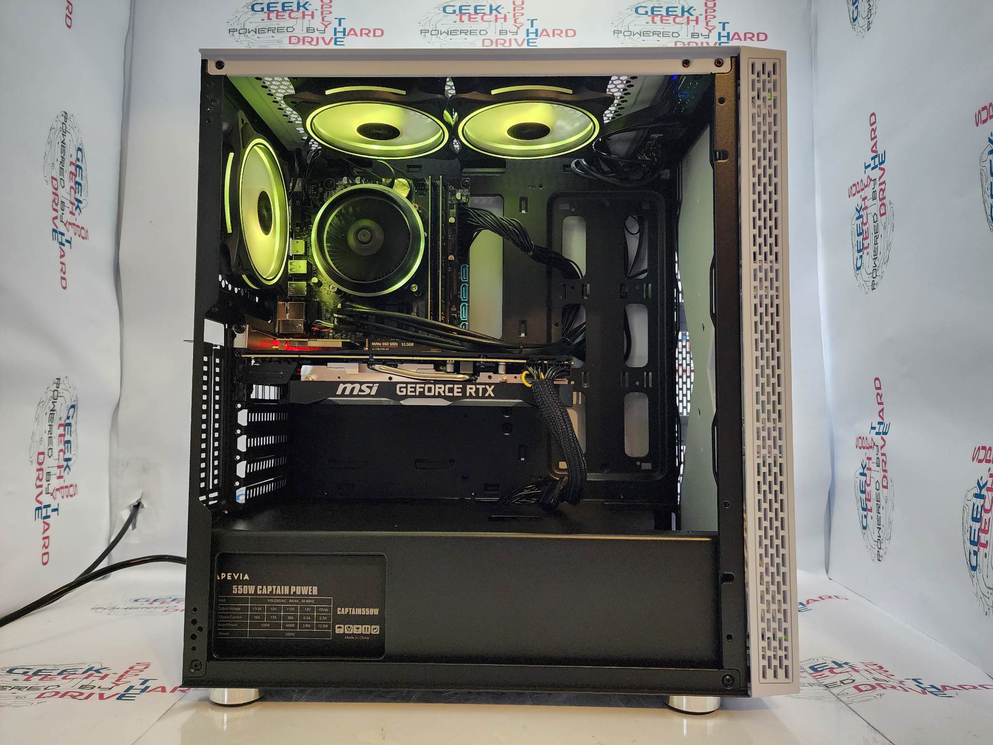 Custom Gaming PC Desktop Computer - Intel Core i5, NVIDIA RTX 4060, 500GB SSD + 2TB HDD, 16GB RAM, Blackwidow White H610 - Perfect for 4K Gaming, Streaming & Content Creation
