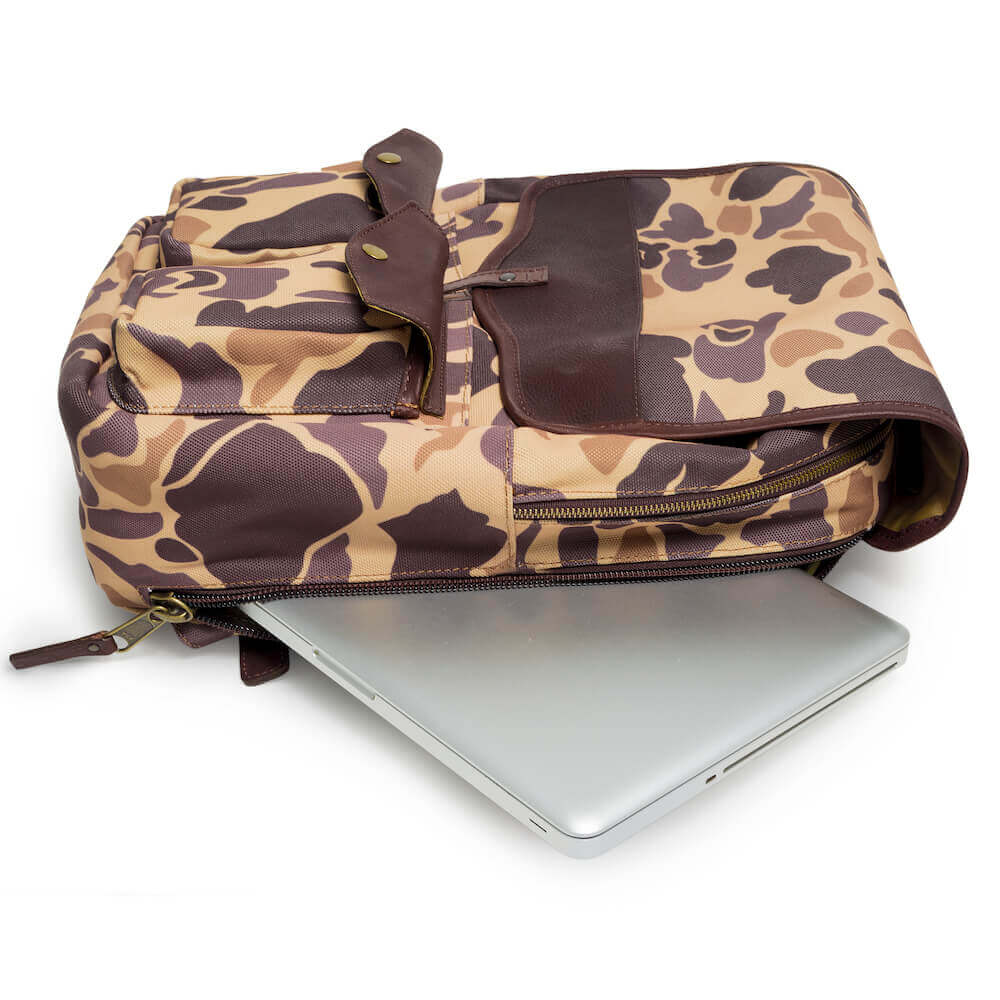 Durable Waxed Canvas Backpack for Men & Women - Water-Resistant Vintage Style Laptop Bag for Travel, Hiking & Everyday Use