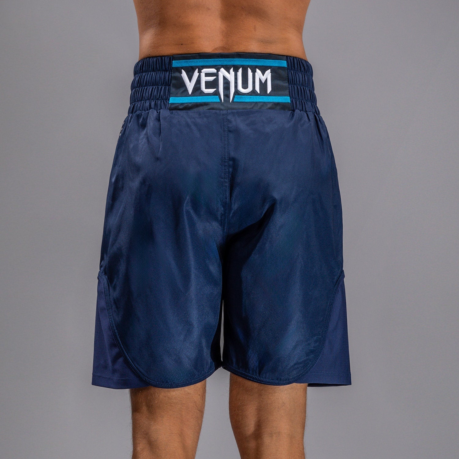 Venum x Top Rank Original Men's Boxing Shorts - Navy Blue MMA Training & Competition Shorts for Fighters & Athletes