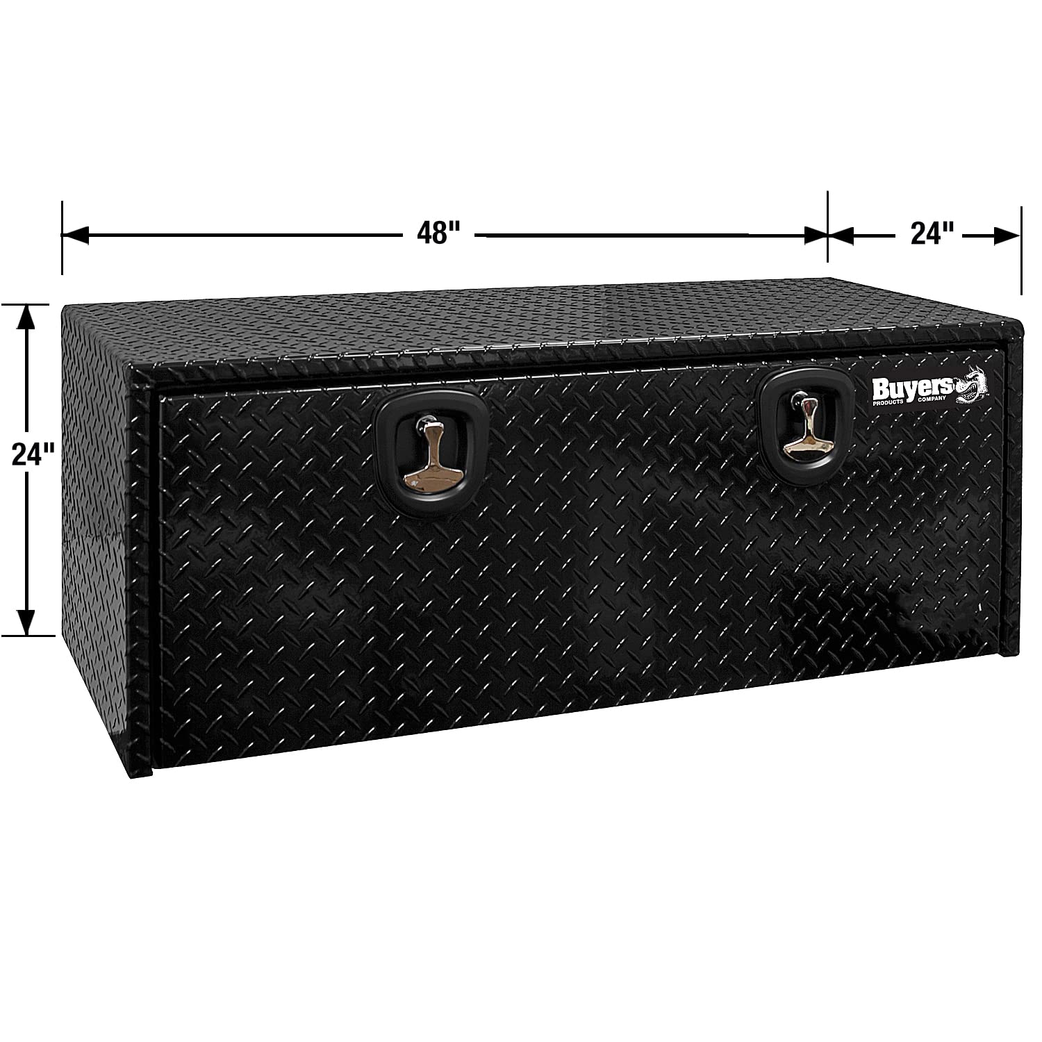 **Black Diamond Tread Aluminum Underbody Truck Tool Box – 24