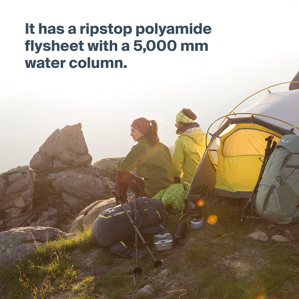 Salewa Sierra Leone III Tent - 3-Person Lightweight Backpacking Tent for Camping & Hiking | Waterproof & Windproof Outdoor Shelter for Mountain Adventures