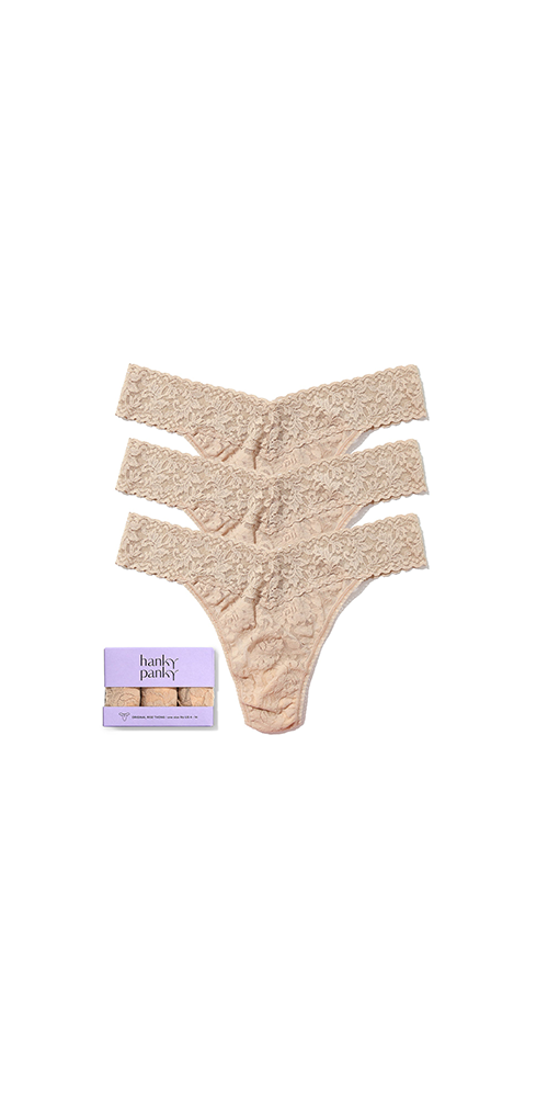 3 Pack Original Rise Thongs Chai Tea - Comfortable & Stylish Women's Underwear for Daily Wear, Yoga, and Lounge