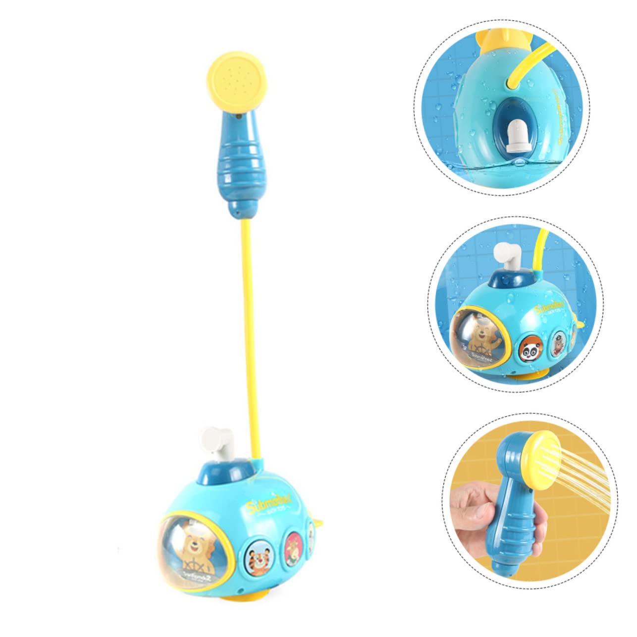 UPKOCH 4-Piece Electric Water Spray Bath Toy Set for Kids - Fun Blue Plastic Shower Toys for Toddlers & Infants - Perfect for Bathtime Play and Sensory Development