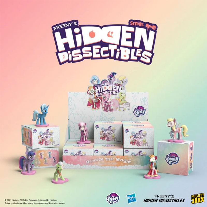 My Little Pony Series 2 Hidden Dissectibles Blind Box by Jason Freeny x Mighty Jaxx - Collectible Vinyl Figures for Kids & Adults - Perfect for Gifts, Display, and Toy Collections