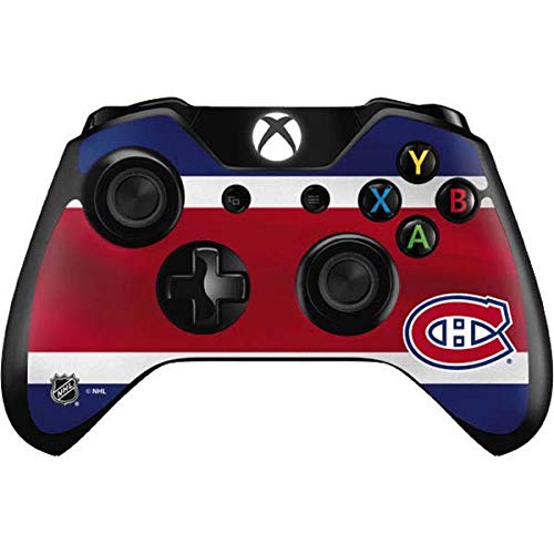 Officially Licensed NHL Montreal Canadiens Jersey Gaming Skin Decal for Xbox One Controller - Custom Protective Cover for Enhanced Gaming Experience